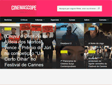 Tablet Screenshot of cinemascope.com.br